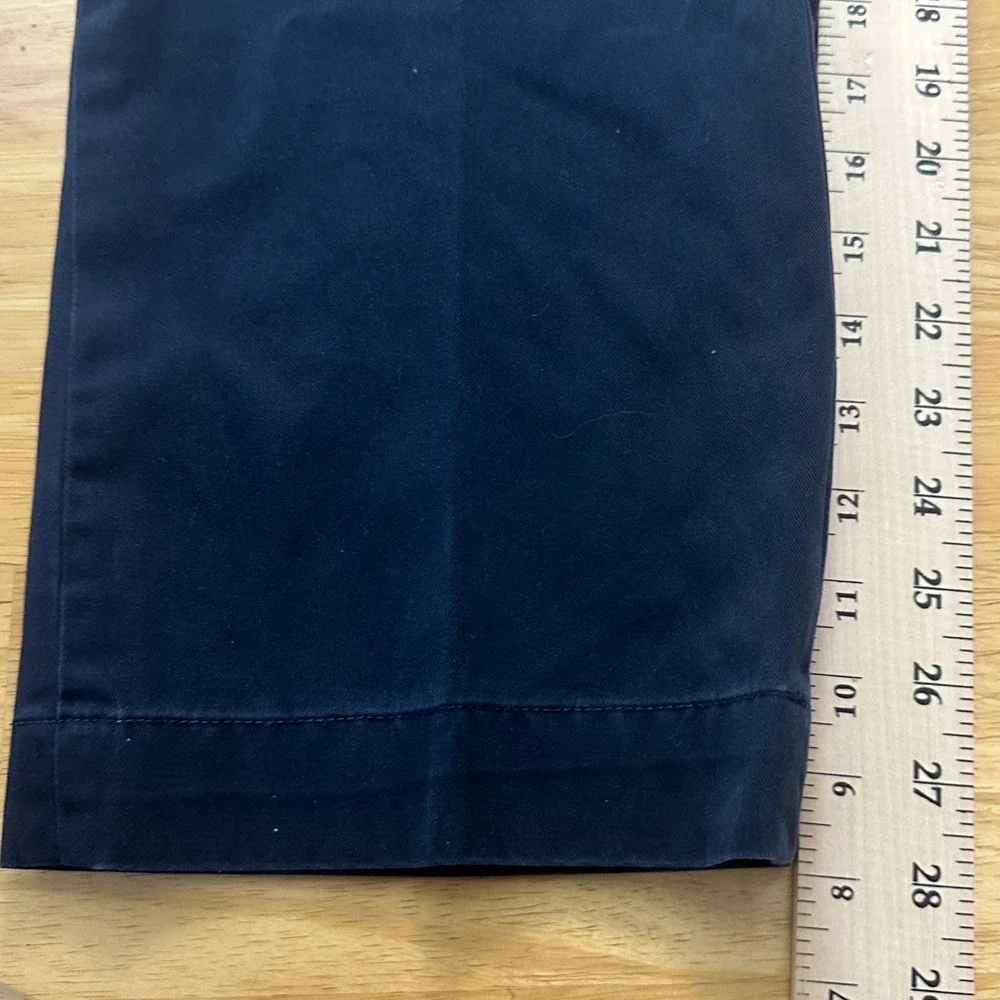 Vintage Polo Ralph Lauren Ethan‎ Pant Mens Navy Blue Cotton Pleated Preppy 40x30